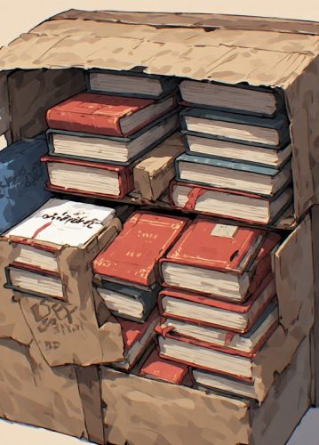 How should books be packed for shipping?