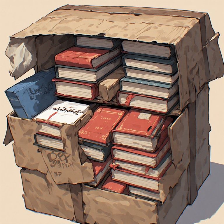 How should books be packed for shipping?